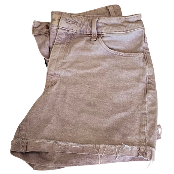 Universal Thread Pants - Universal Thread Denim Shorts Size 10 Light Purple Wash Cuffed Hem Casual